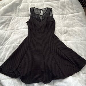 Black A line cocktail dress with lining